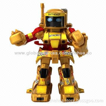 2.4G advanced RC fighting anti-interference robot toy with light and sound